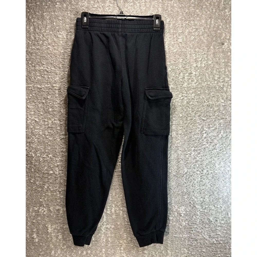 Nike Youth Sportswear Club Fleece Cargo Joggers Sweatpants Black Logo L